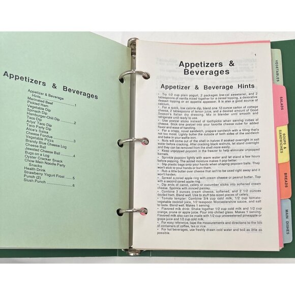 Immanuel Lutheran Church Cookbook 1987 Vtg Recipe Collection Ring Bound Canning - Picture 3 of 16